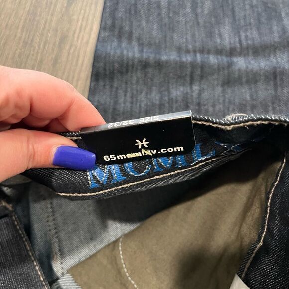 NWT 65 MCMLXV Men's Premium Denim Dark Wash Jeans Size 32/32 - Picture 10 of 13